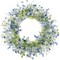 Summer Floral Wreaths for Front Door 24 Inch Artificial Eucalyptus Sunflower Daisy Flower Wreath